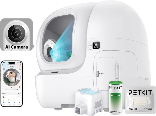PETKIT PUROBOT MAX PRO AI-Camera Self Cleaning Cat Litter Box