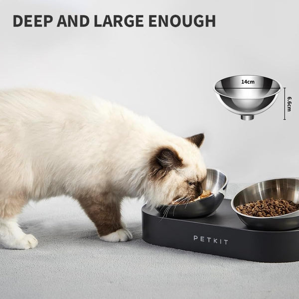 PETKIT Cat Bowls with Stand Tilted